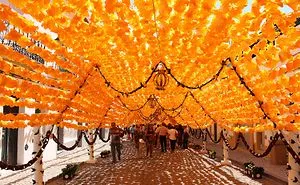1000s Of Handmade Paper Flowers Cover The Streets Of Alentejo, Portugal