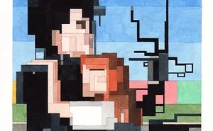 Elucidation: Pixelated Paintings At White Walls Gallery