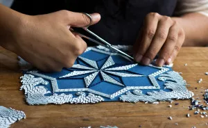 I Hand Cut Thousands Of Paper Strips To Make Paper Carpets