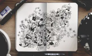 Surreal Creatures Bloom And Burst Across My Sketchbook