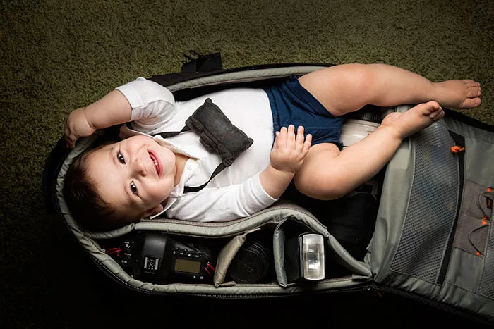 Photographers Take Adorable Pics Of Their Babies Sleeping In Camera Bags