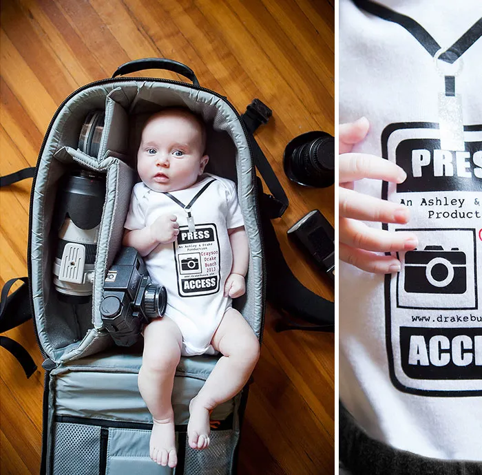 Photographers Take Adorable Pics Of Their Babies Sleeping In Camera Bags