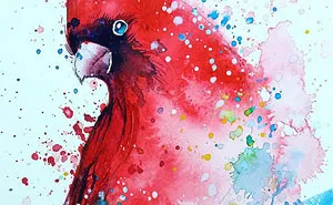 Splashed Watercolor Paintings By Tilen Ti