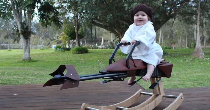 Dad Builds ‘Star Wars’ Rocking Horse For His Daughter’s First Birthday