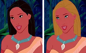 I Changed Disney Princesses' Hair And Eye Colors