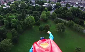 Superman Toy Taped To Flying Drone Is Better Than Superman Movie