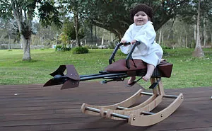 Dad Builds ‘Star Wars’ Rocking Horse For His Daughter’s First Birthday