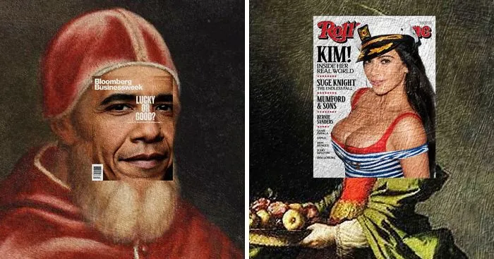 I Do Mash-Ups Of Magazine Covers And Classical Paintings (Part 2)