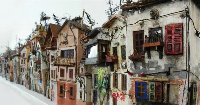 Artist Makes Surreal Houses From Trash She Finds On The Street
