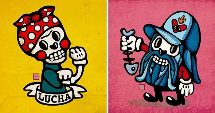 Día De Muertos: My Fun Skull Illustrations