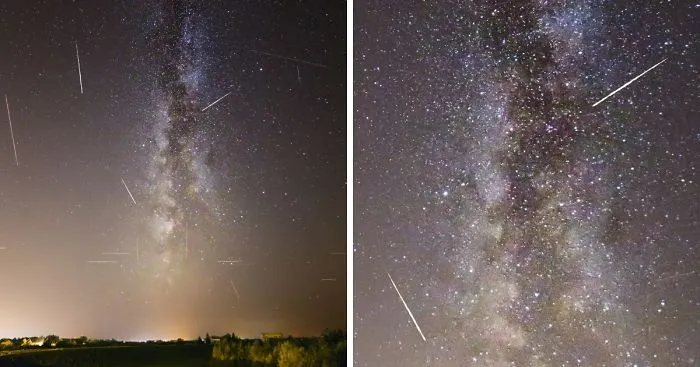 I Captured The Presidian Meteor Shower Around The Milky-Way