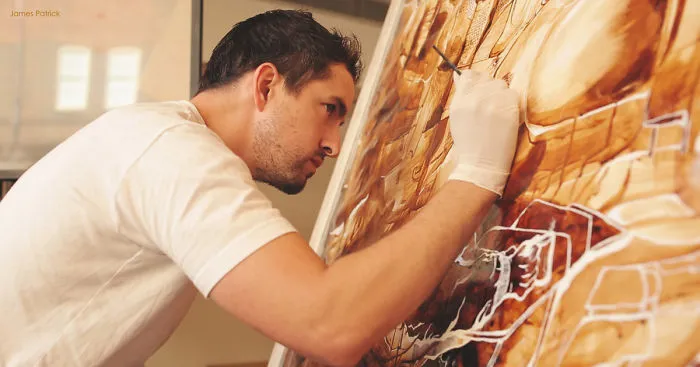 I Painted With Coffee From 100+ Cups For A Coffee Festival In Sydney