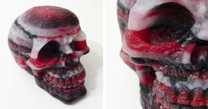 I Made Skull Sculptures With Melted Wax