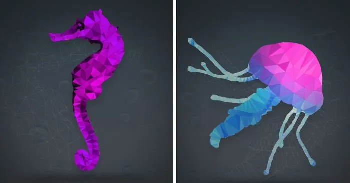 I Create Low-Poly Sea Animals