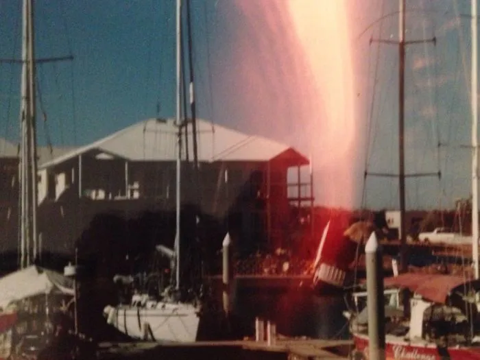 Higher Power Keeping The Tip Truck From Submerging- Darwin 2003
