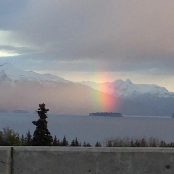 This A Rainbow On The Keani Peninsula Homer Alaska