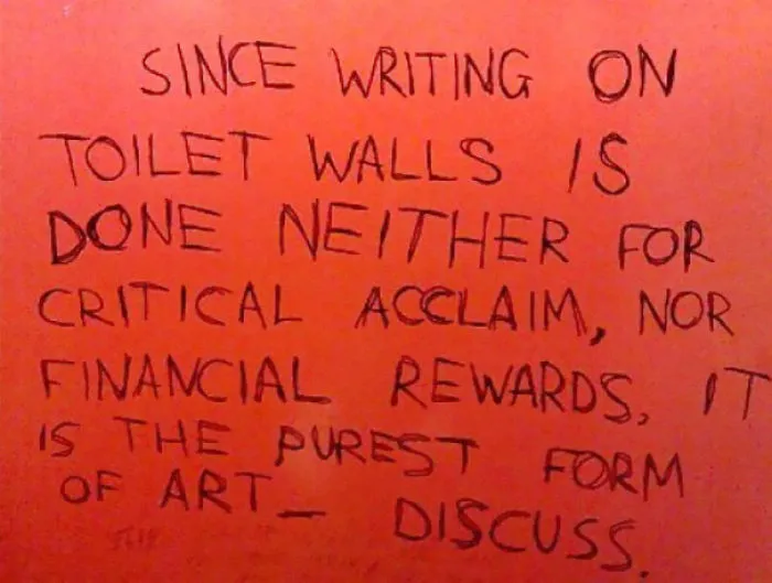 Bathroom Stall Snobbery