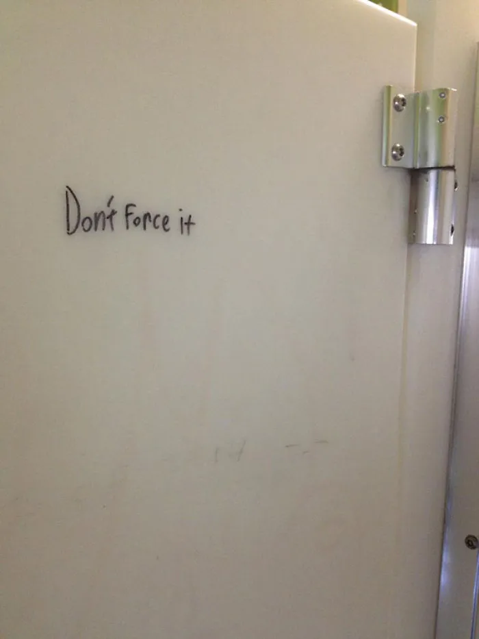 Some Wise Wisdom In A Bathroom Stall