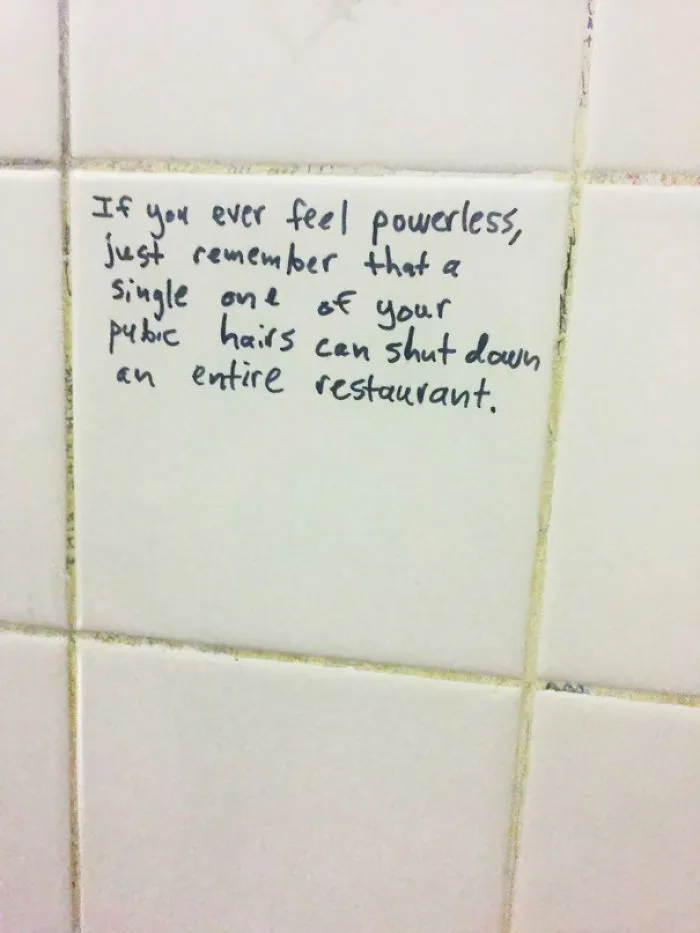 Saw This On The Bathroom Wall