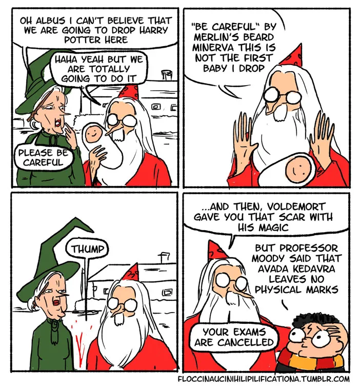 When Dumbledore Left Baby Harry At The Door