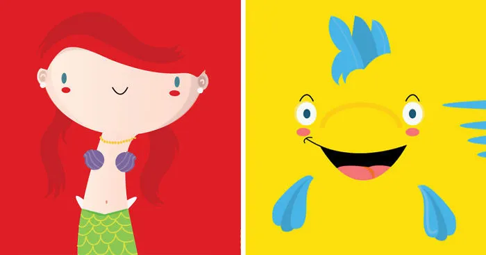 I Make Minimalist Classic Fairytales Characters