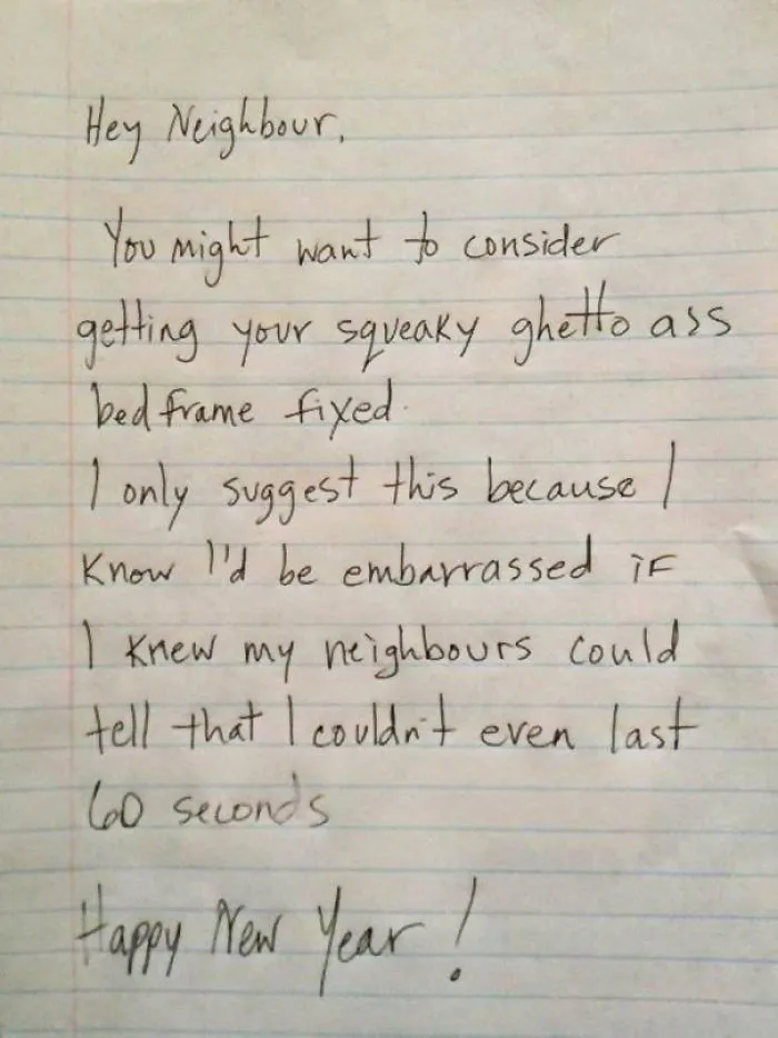 Happy New Year, Neighbor