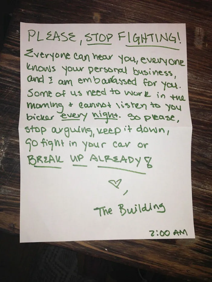 The Neighbors Need To Stop