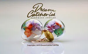 A Wild Teary Flower Glass Earring!