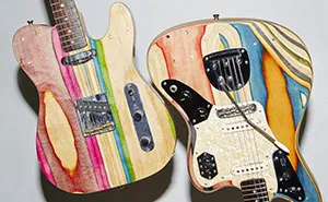 I Turn Broken Skateboards Into Electric Guitars