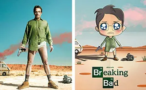 I Recreated Popular TV Series Posters Into Fun Illustrations
