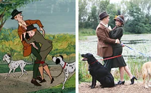 Couple Recreates '101 Dalmatians' Intro For Their Engagement Photoshoot