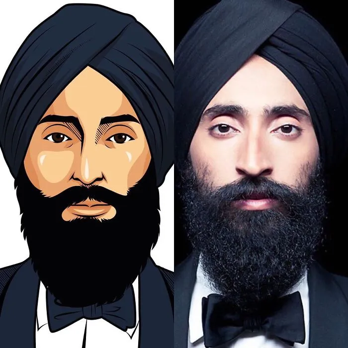 Artist Creates Stunning Illustrations Of His Sikh Friends