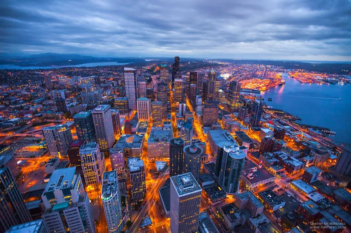 How Big Cities Look From An Altitude At Night