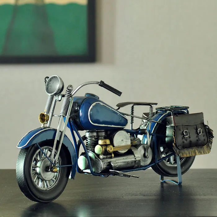 Handmade Antique Motorcycle Model Wwii Halley Davidson