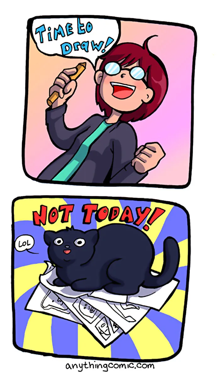 58 Funny Comics Reveal The Reality Of Owning A Cat