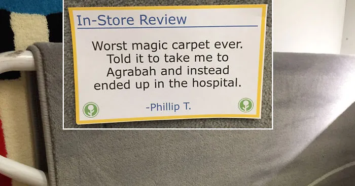 Guy Trolls IKEA By Putting Fake In-Store Reviews All Over The Place