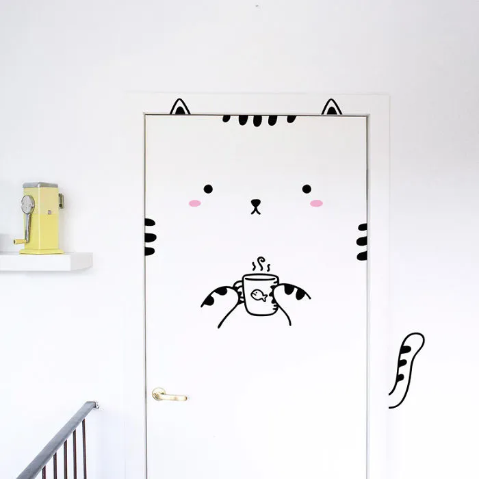 Cat Door Sticker