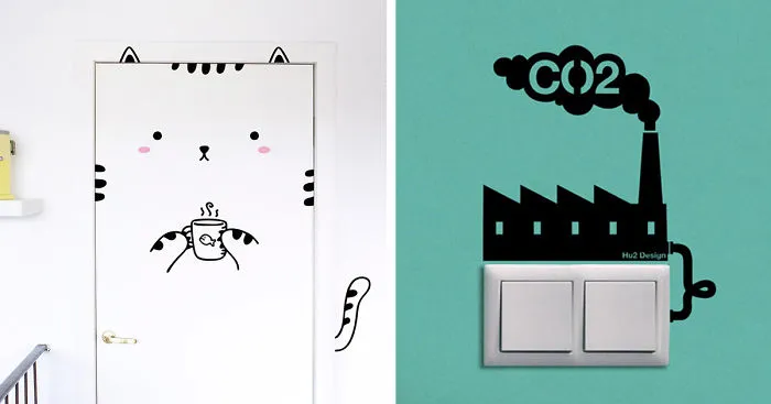 70 Creative Stickers That Make Your Wall Look Magical