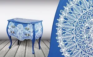 We Use Furniture As A Canvas To Create Intricate Paintings