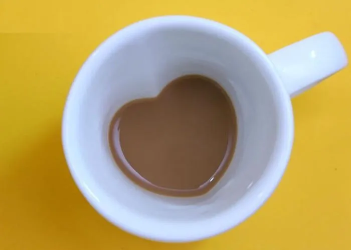 Copule Love Heart Ceramic Coffee Mug
