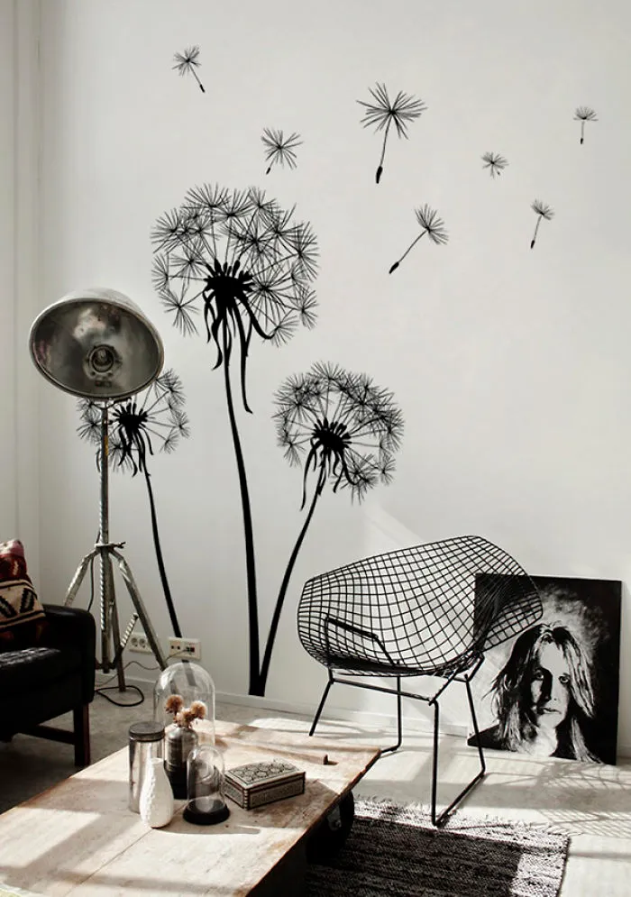 Gigantic Dandelions Growing From The Floor
