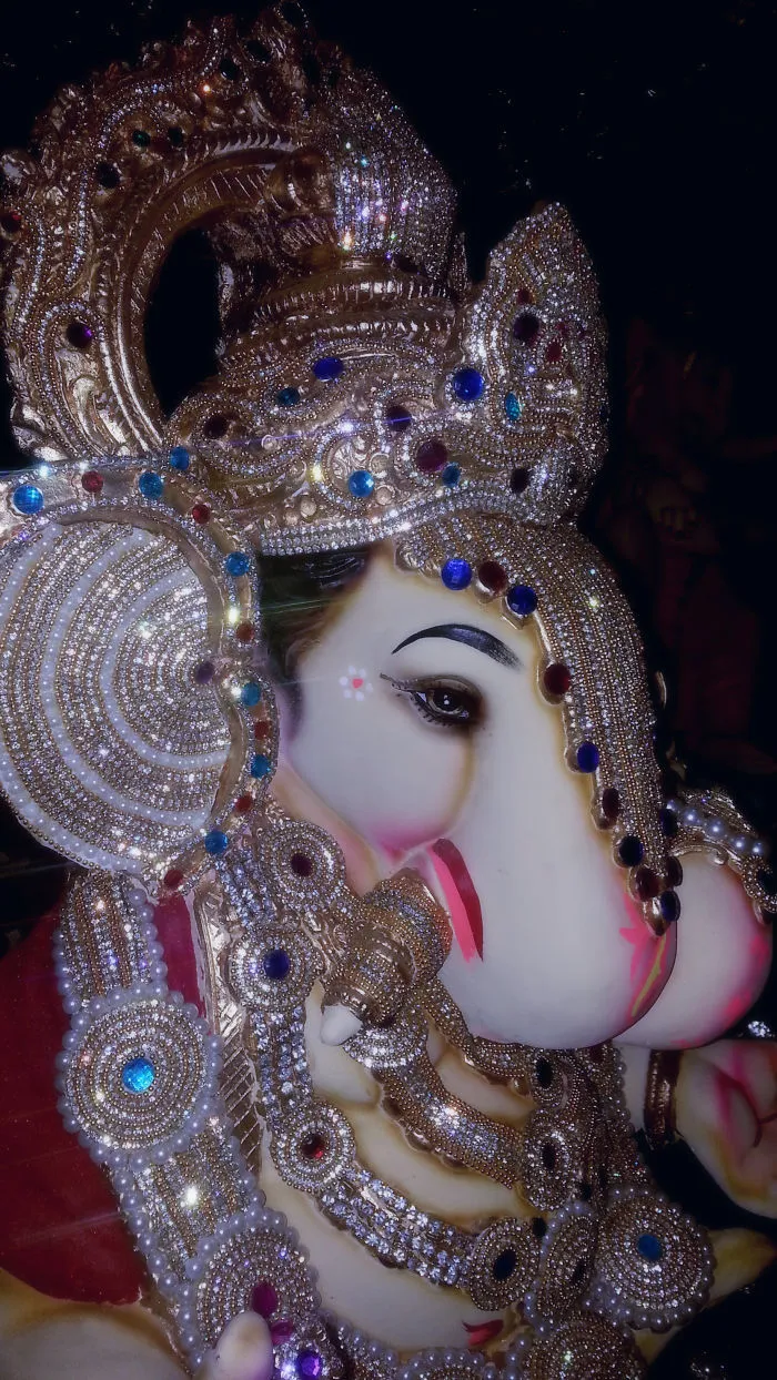 Ganesh Chaturthi's Ganesh Idol Decotration By My Friend Santosh
