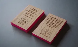 Transforming Old Offices Doors Into Unique Business Cards