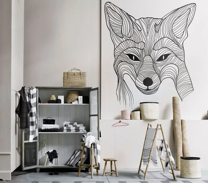 Ghostly Fox Observes You From Another Side Of The Wall