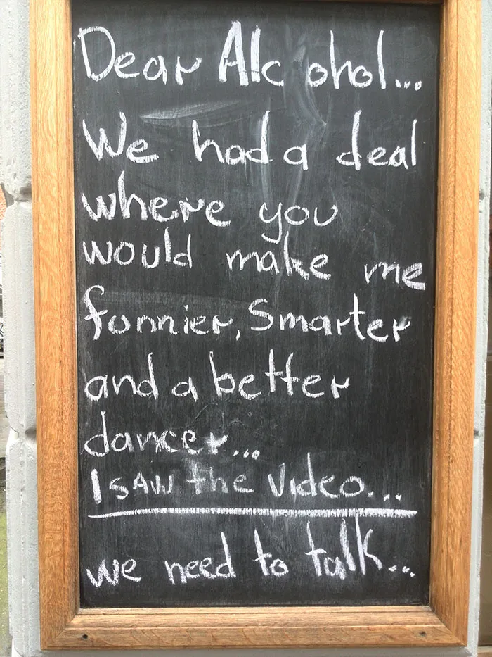 Just A Sign At A Bar
