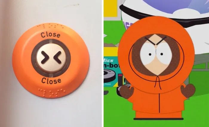 The Button On This Train Looks Like An Angry Kenny