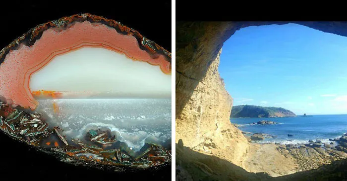 Agate Crystals Look Like Tiny Landscape Photos
