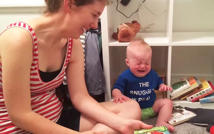 Baby Loves Literature So Much That He Cries Every Time A Book Ends
