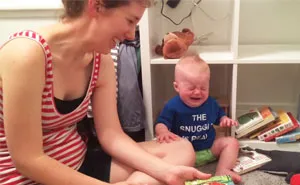 Baby Loves Literature So Much That He Cries Every Time A Book Ends