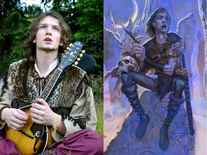 This Player Looks Like Paul Kidby's Bard From Terry Pratchett's "the Last Hero"